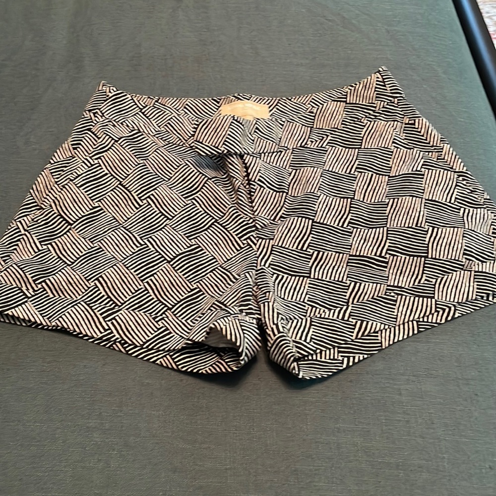 Black and white shorts